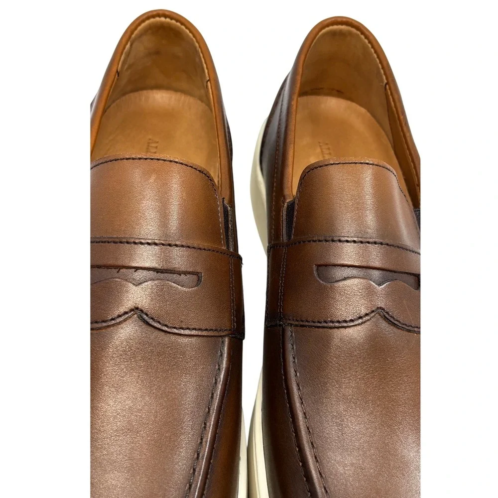 Allen Edmonds Mens Randolph Leather Penny Loafer Sneaker Size 8.5 D Brown 7458